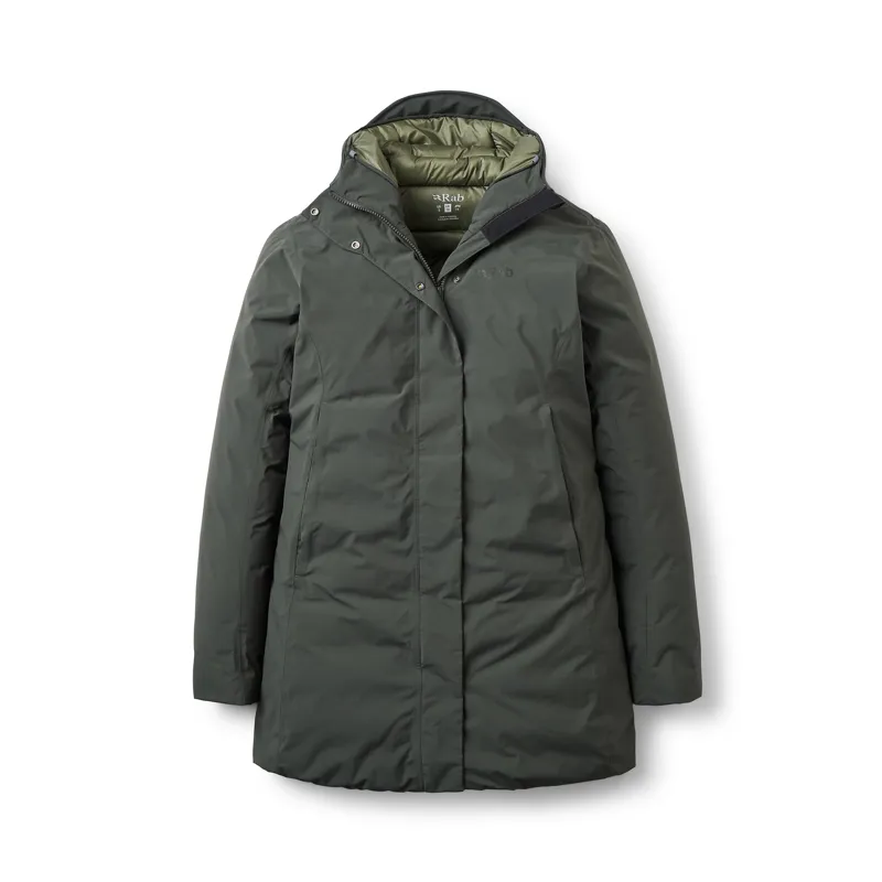 Rab Women's Valiance Parka Dark Army