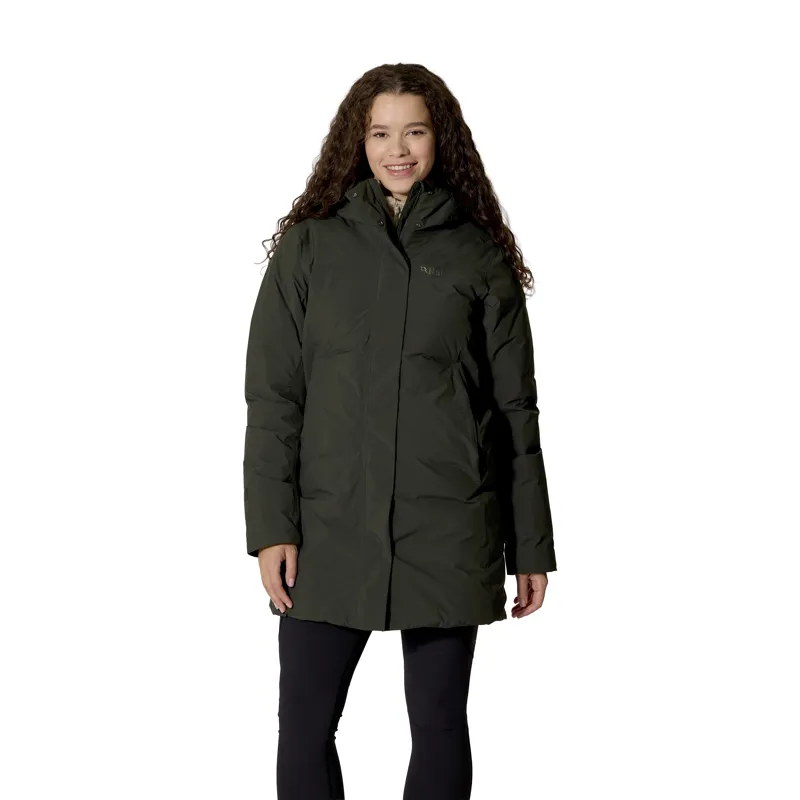 Rab Women's Valiance Parka Dark Army-3