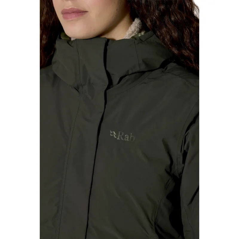 Rab Women's Valiance Parka Dark Army-12