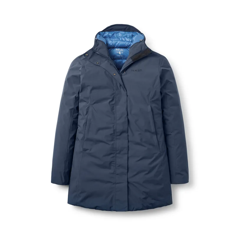 Rab Women's Valiance Parka in Galaxy Blue