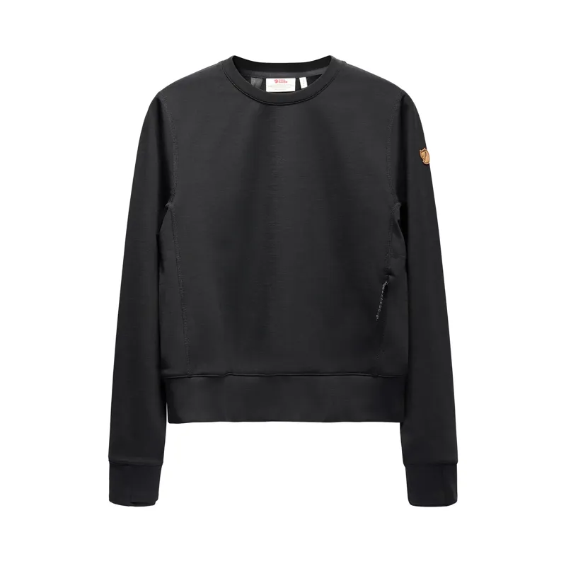 Fjallraven Women's Keb Fleece Crew Neck Black