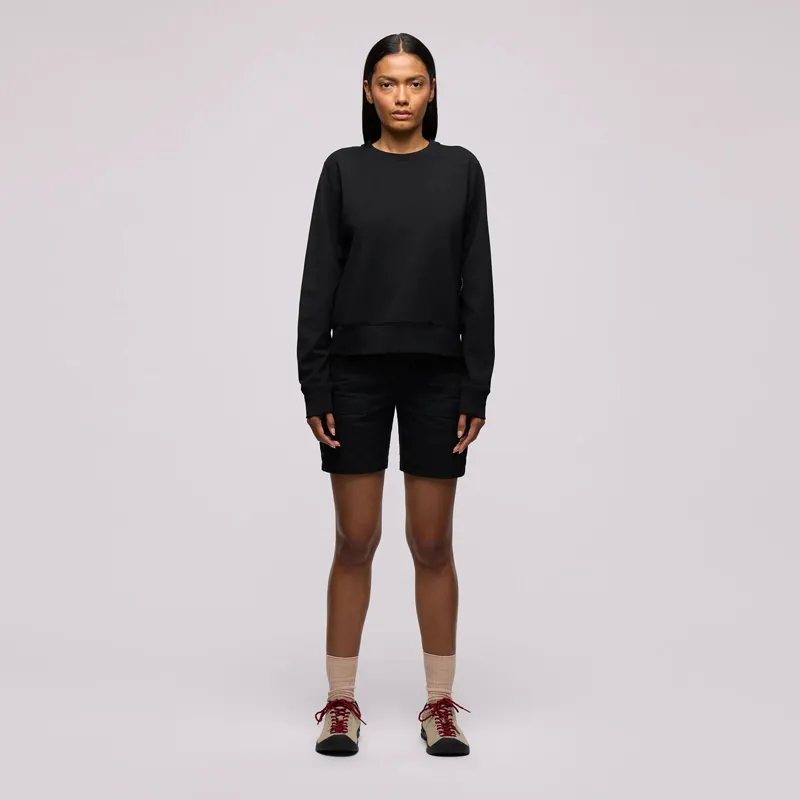 Fjallraven Women's Keb Fleece Crew Neck Black-1