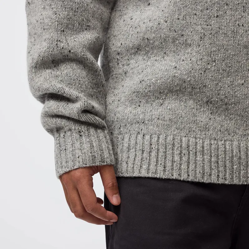 Fjallraven Men's Ovik Neps Knit Sweater Grey-6