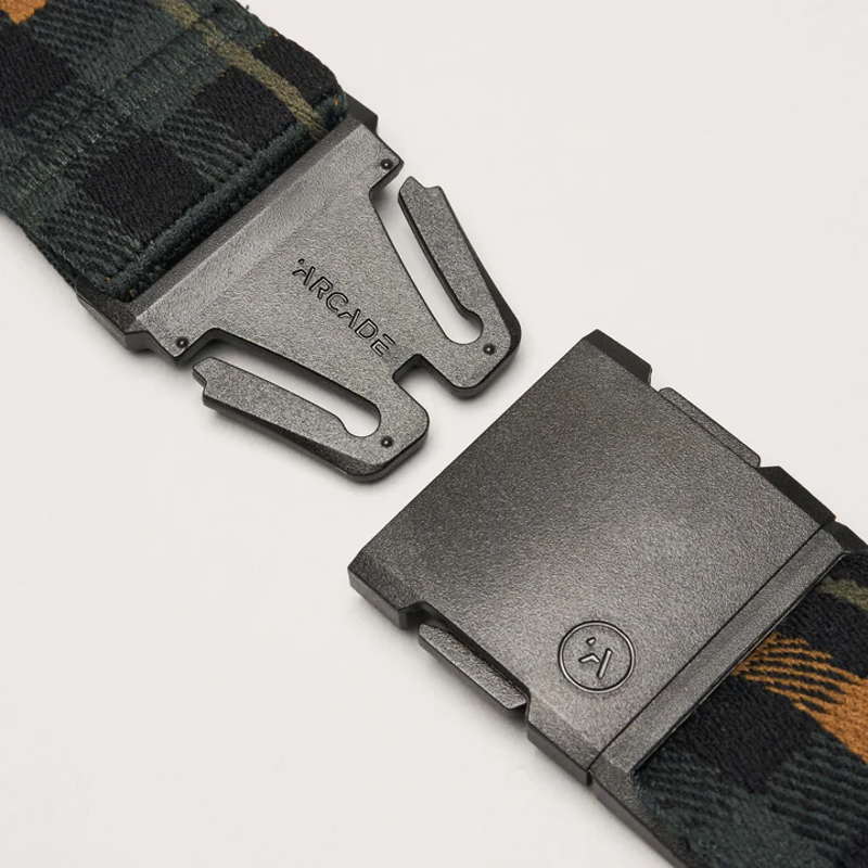 Arcade Belts Plaid A2 Strech Belt Jalapeno / Black-2