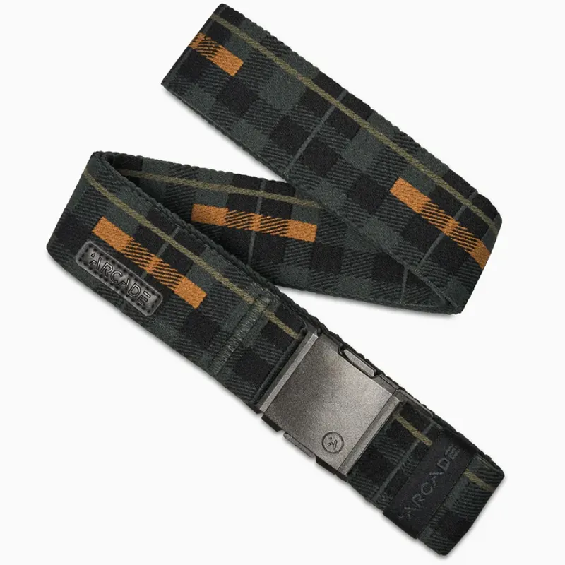 Arcade Belts Plaid A2 Strech Belt Jalapeno / Black