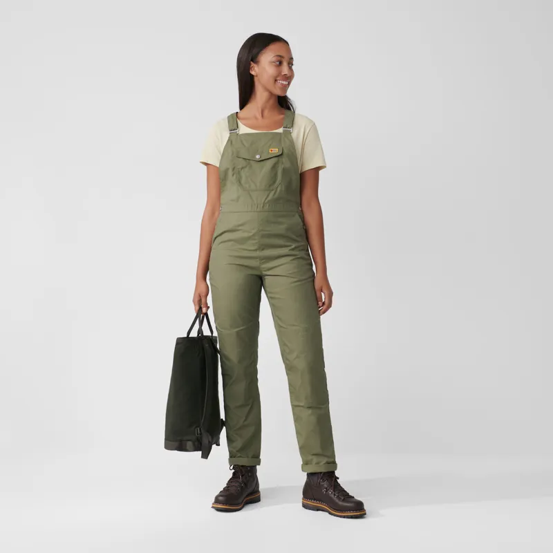 Fjallraven Womens Vardag Dungarees Green-2