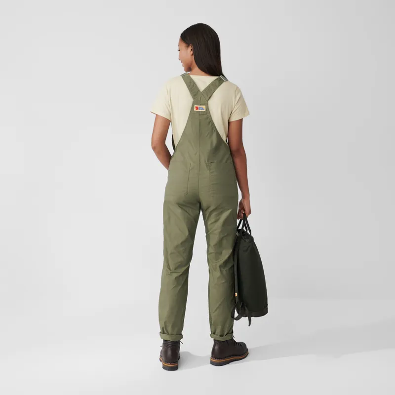 Fjallraven Womens Vardag Dungarees Green-3