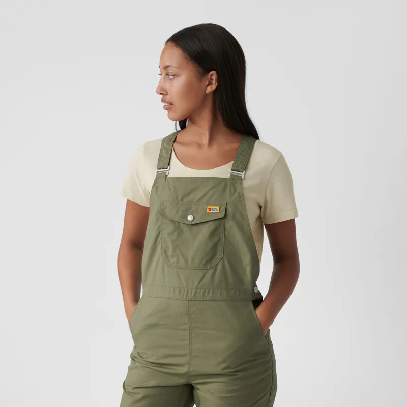 Fjallraven Womens Vardag Dungarees Green-6