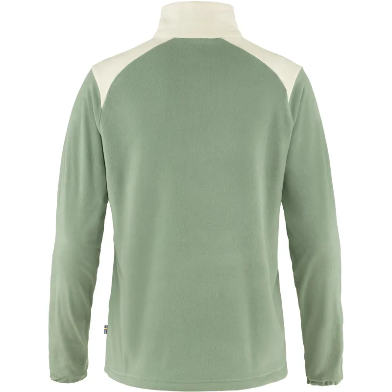 Fjallraven Womens Vardag Lite Fleece Sage Green/Chalk White-1
