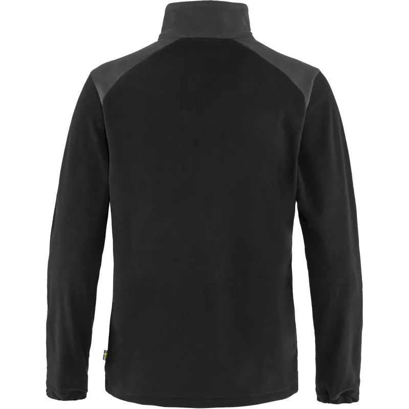 Fjallraven Womens Vardag Lite Fleece Black-Dark/Grey-1