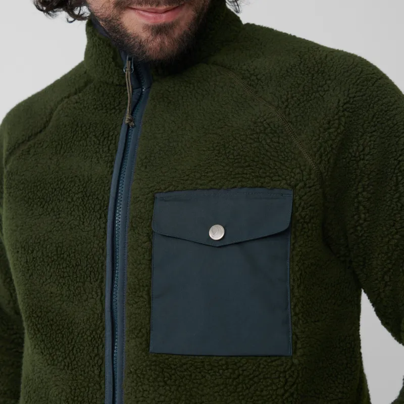Fjallraven Mens Vardag Pile Fleece Black/Dark Grey-6