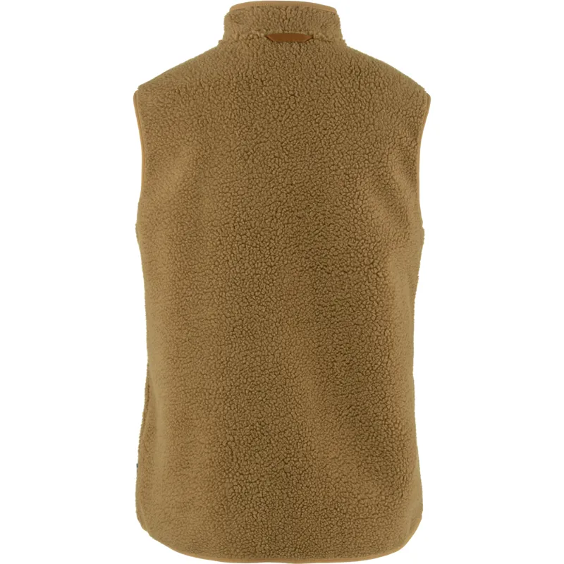 Fjallraven Women's Vardag Pile Fleece Vest Buckwheat Brown-1