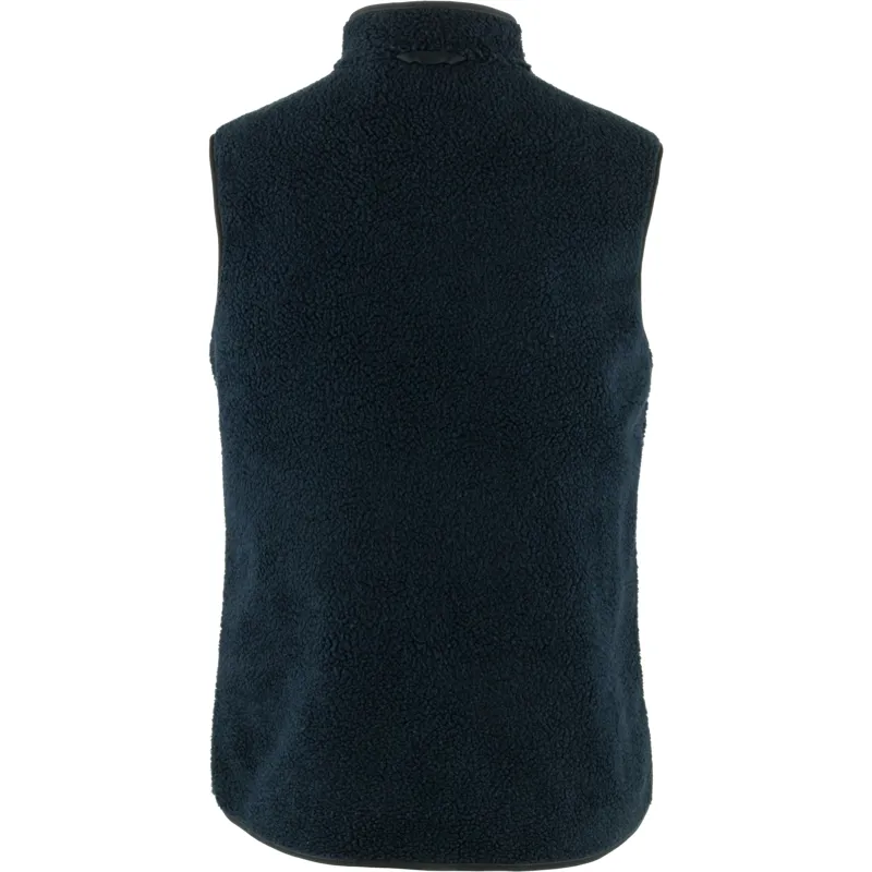 Fjallraven Women's Vardag Pile Fleece Vest Navy-1