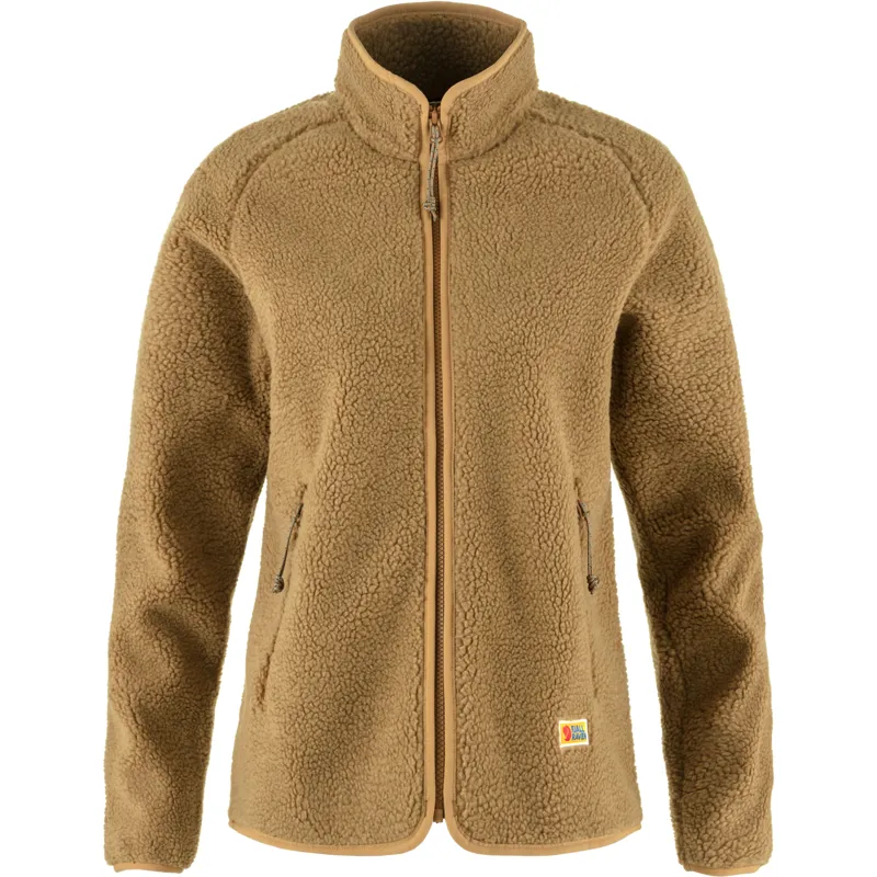 Fjallraven Womens Vardag Pile Fleece Buckwheat Brown