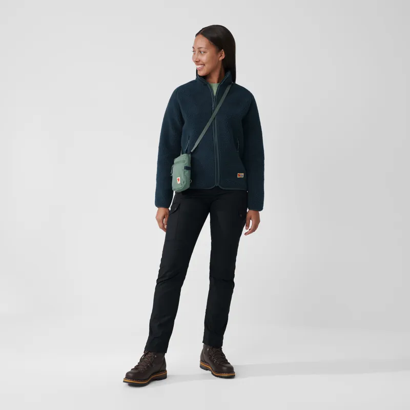 Fjallraven Womens Vardag Pile Fleece Navy-2
