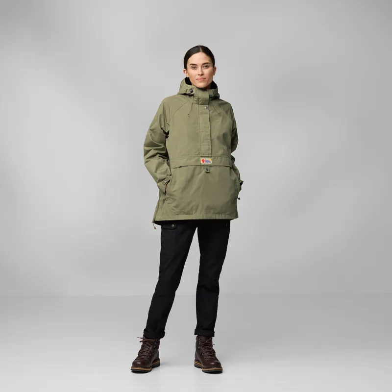 Fjallraven Women's Vardag Anorak Suede Brown-2