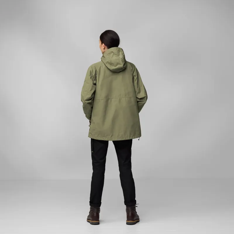 Fjallraven Women's Vardag Anorak Suede Brown-3