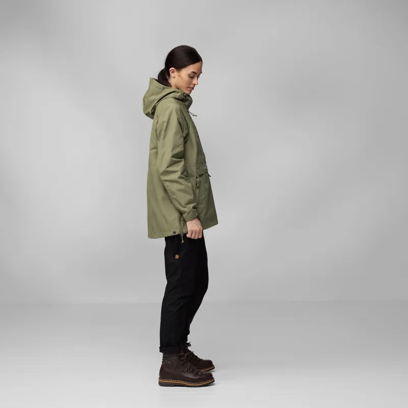 Fjallraven Women's Vardag Anorak Suede Brown-4
