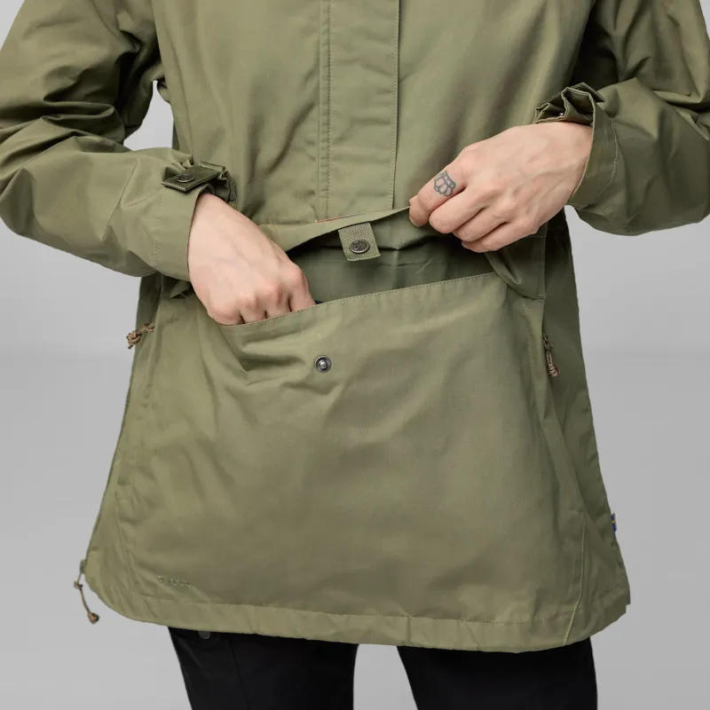 Fjallraven Women's Vardag Anorak Suede Brown-9