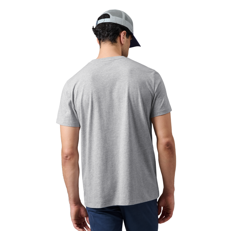 YETI Mens Logo Badge T-Shirt Grey-3