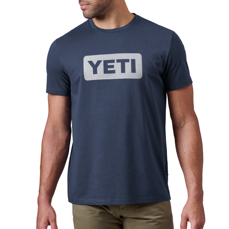 YETI Mens Logo Badge T-Shirt Navy-2