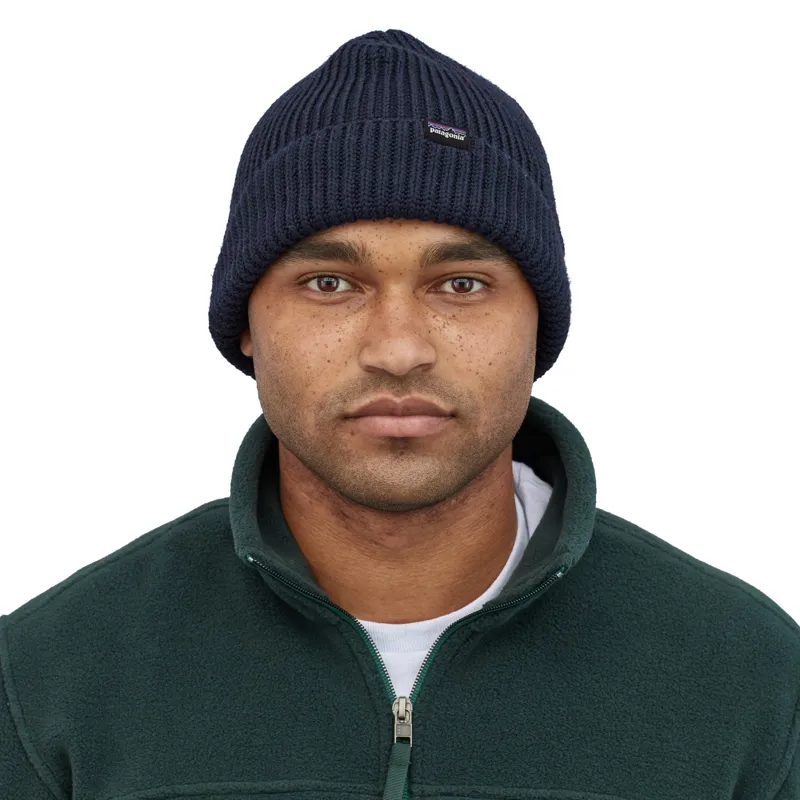 Patagonia Fishermans Rolled Beanie Navy Blue-1