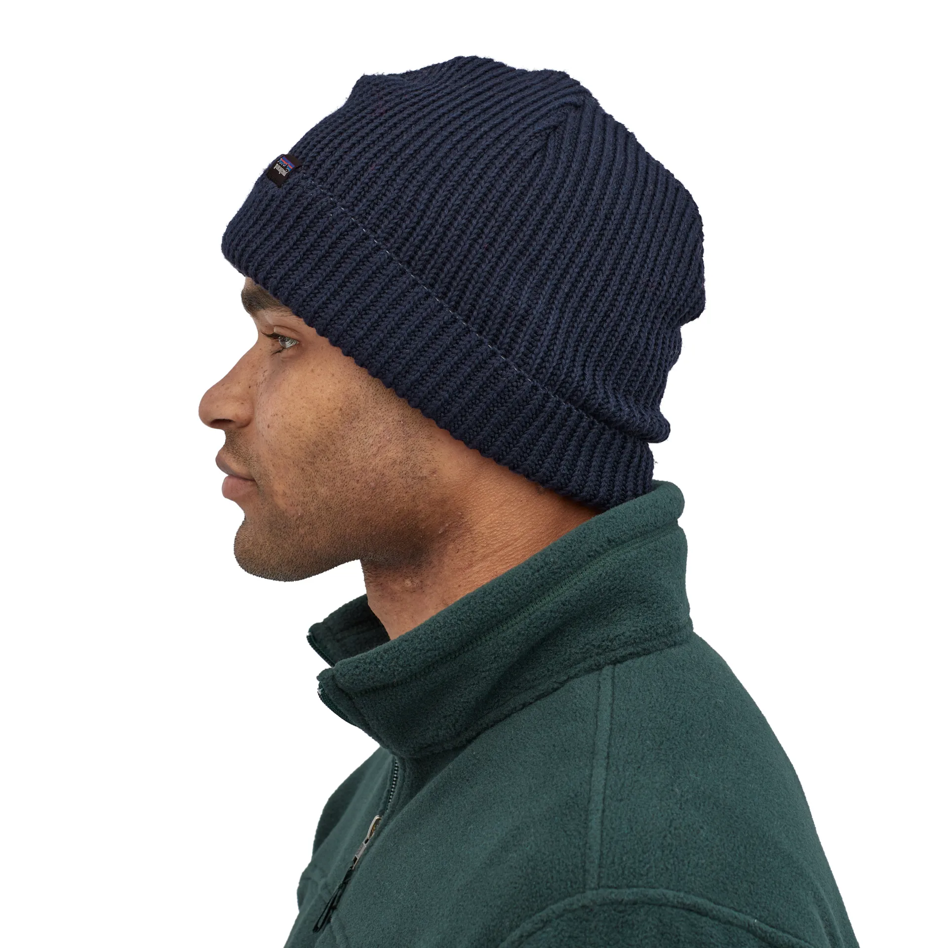 Patagonia Fishermans Rolled Beanie Navy Blue