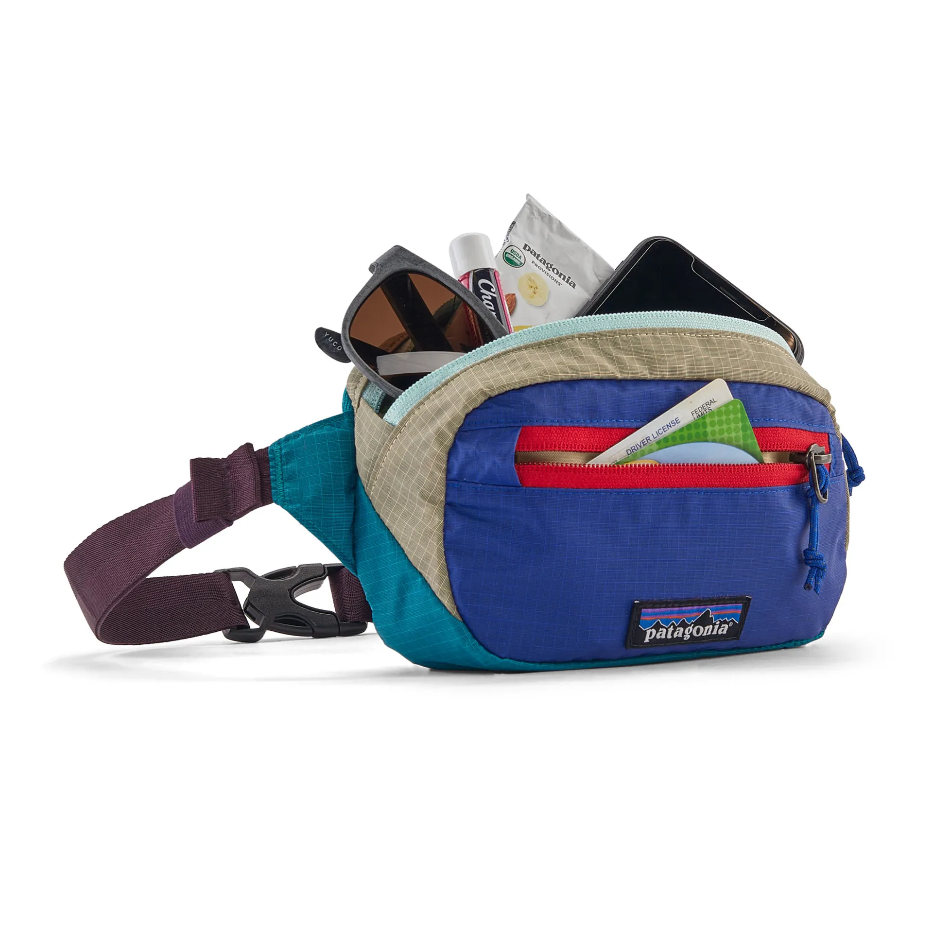 Patagonia Ultralight Black Hole Mini Hip Pack Patchwork/PN Green