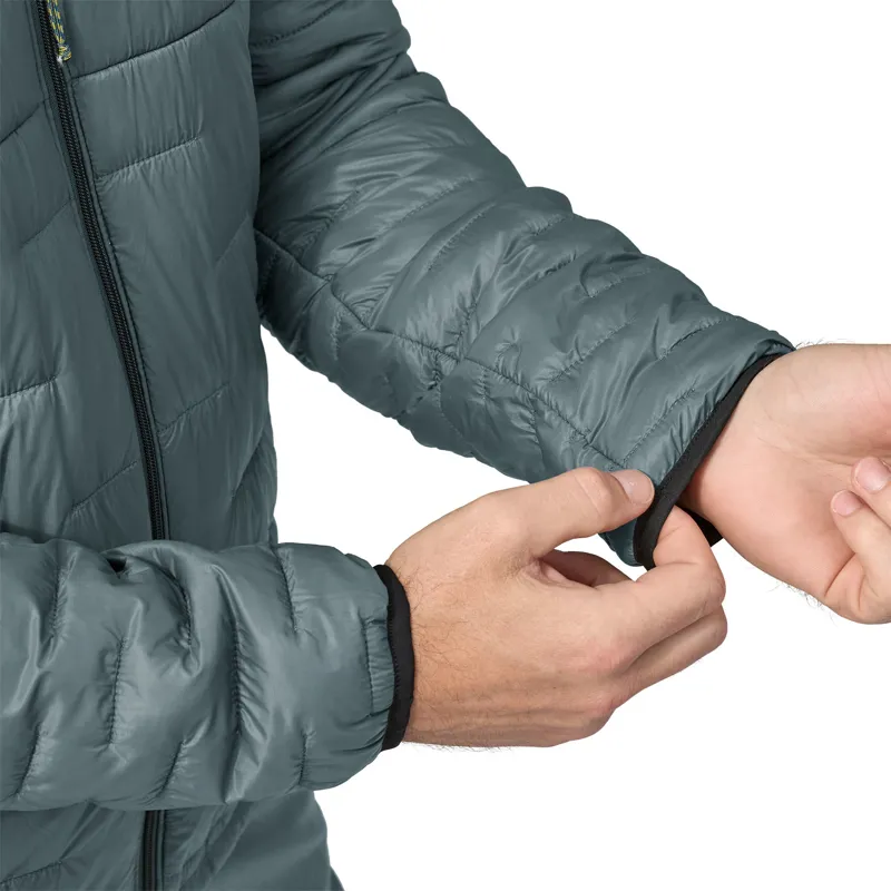 Patagonia Men's Micro Puff Hoodie Smolder Blue/Raptor Brown-3