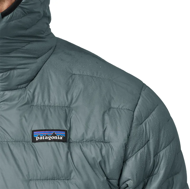 Patagonia Men's Micro Puff Hoodie Smolder Blue/Raptor Brown-4