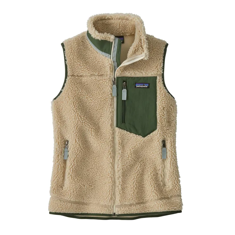 Patagonia Women's Classic Retro-X Vest Dark Natural/Torrey Pine Green