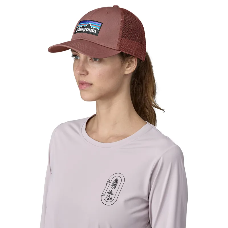 Patagonia P-6 Logo LoPro Trucker Hat Dulse Mauve-1