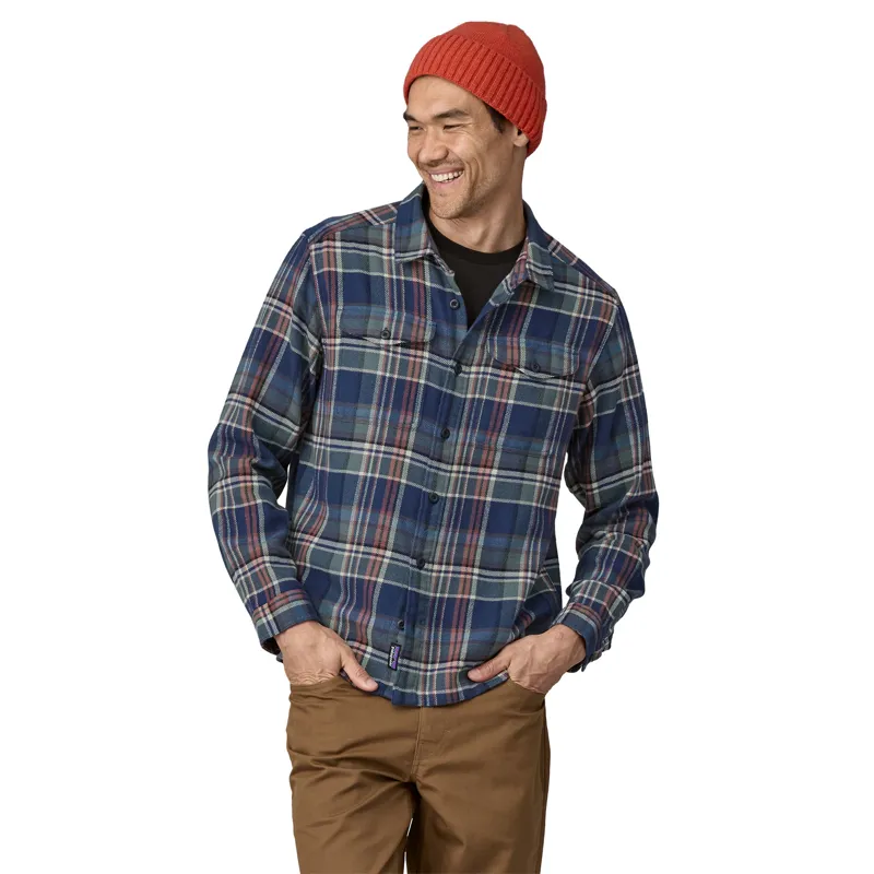 Patagonia Men's Fjord Flannel Shirt Adventurer New Navy-1
