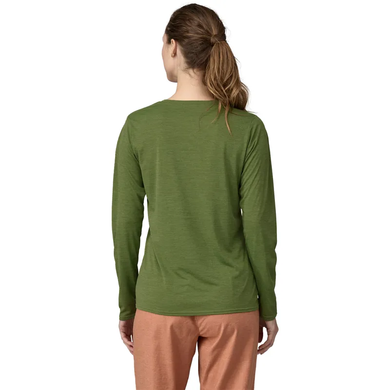 Patagonia Women's L/S Capilene Cool Daily Graphic Shirt Terrain Green-2