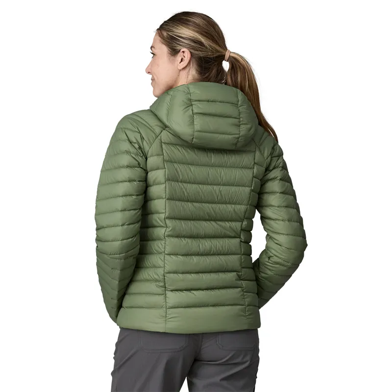 Patagonia Women's Down Sweater Hoodie Terrain Green-2