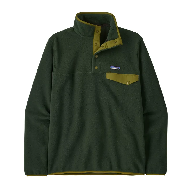 Patagonia Men's Lightweight Synchilla Snap-T Pullover Old Growth Green