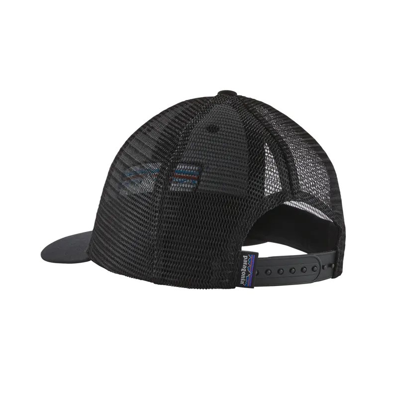 Patagonia P-6 Logo LoPro Trucker Hat Black-1