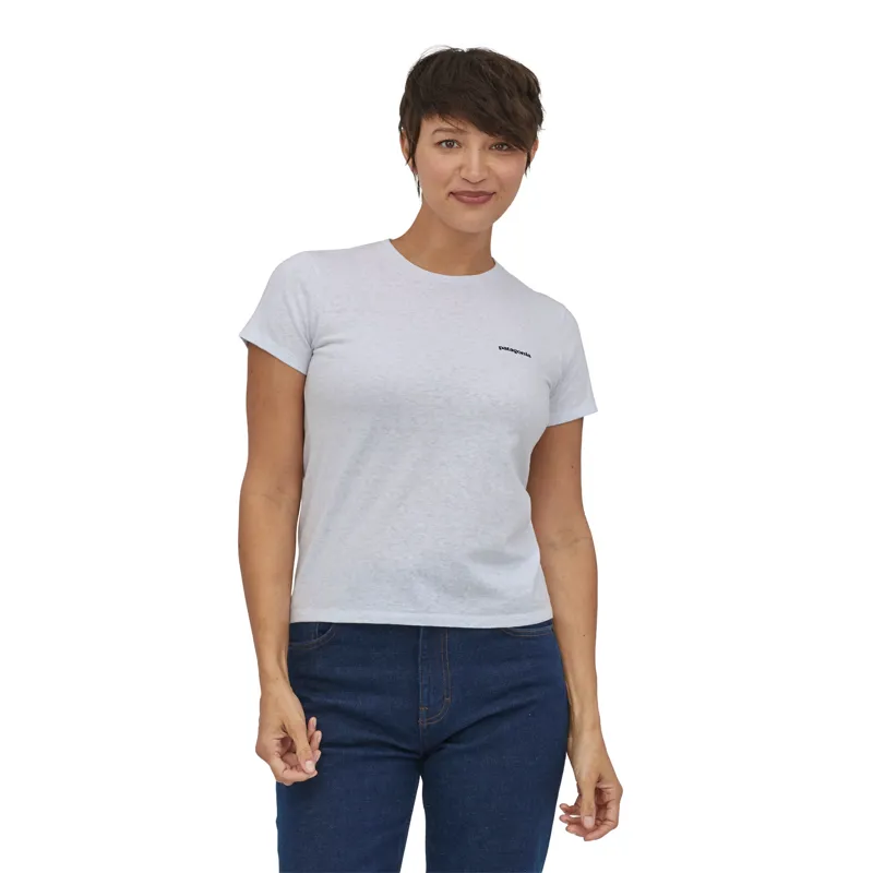 Patagonia Women's P-6 Logo Responsibili-Tee White-3