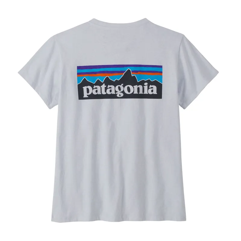 Patagonia Women's P-6 Logo Responsibili-Tee White-1