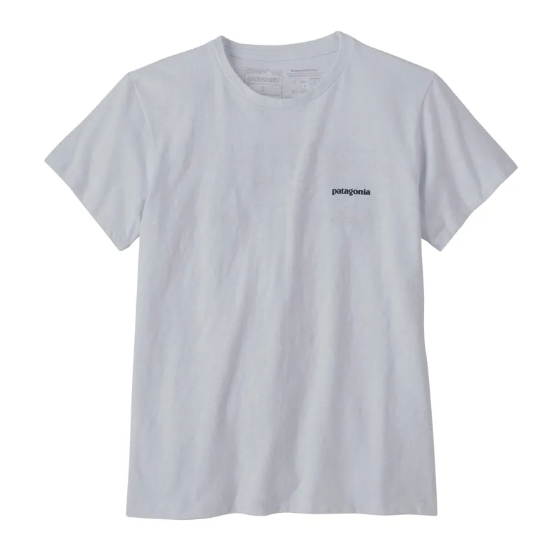 Patagonia Women's P-6 Logo Responsibili-Tee White