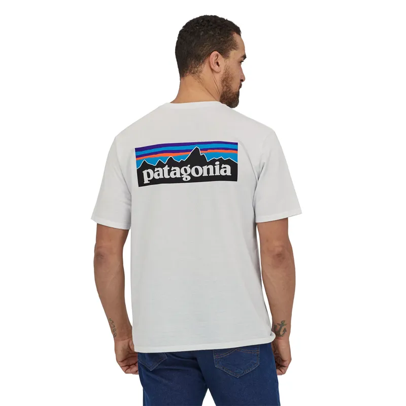 Patagonia Men's P-6 Logo Responsibili-Tee White-6