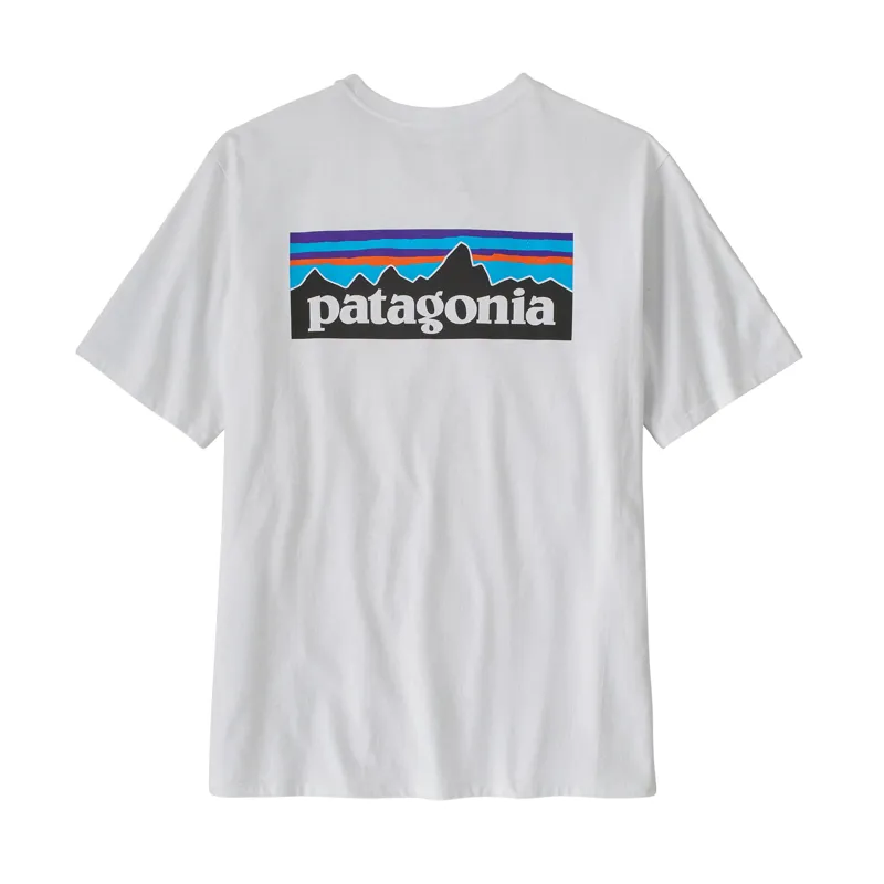 Patagonia Men's P-6 Logo Responsibili-Tee White-1