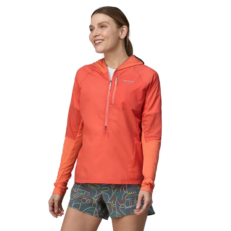 Patagonia Women's Airshed Pro Pullover Coho Coral-1