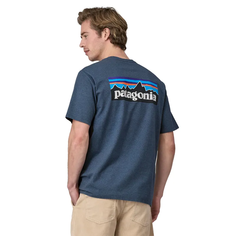 Patagonia Men's P-6 Logo Responsibili-Tee Utility Blue-3