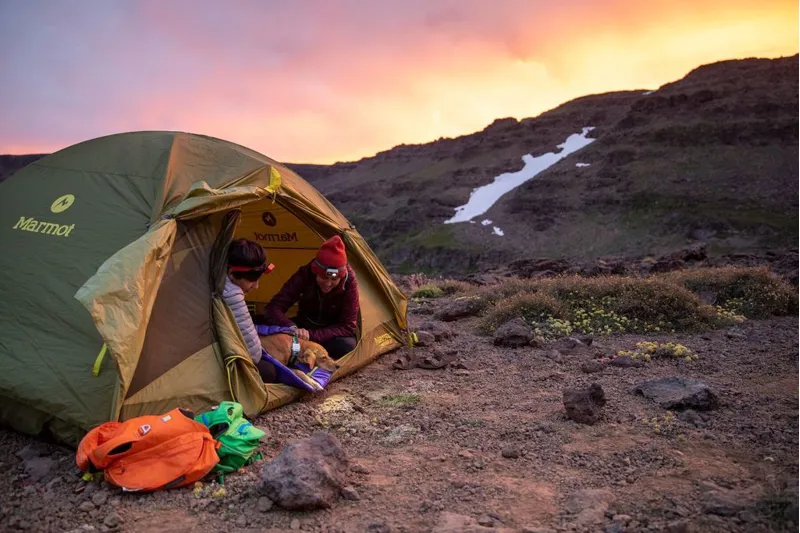 Ruffwear Highlands Dog Sleeping Bag Huckleberry Blue-7