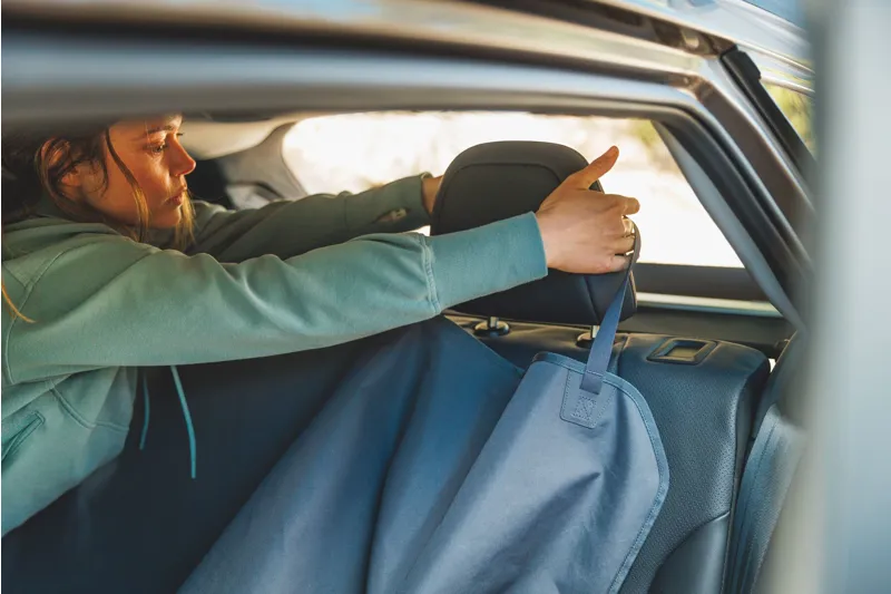 Ruffwear Dirtbag Dog Car Seat Cover Basalt Grey-6