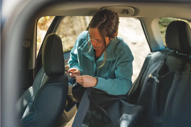 Ruffwear Dirtbag Dog Car Seat Cover Basalt Grey-5