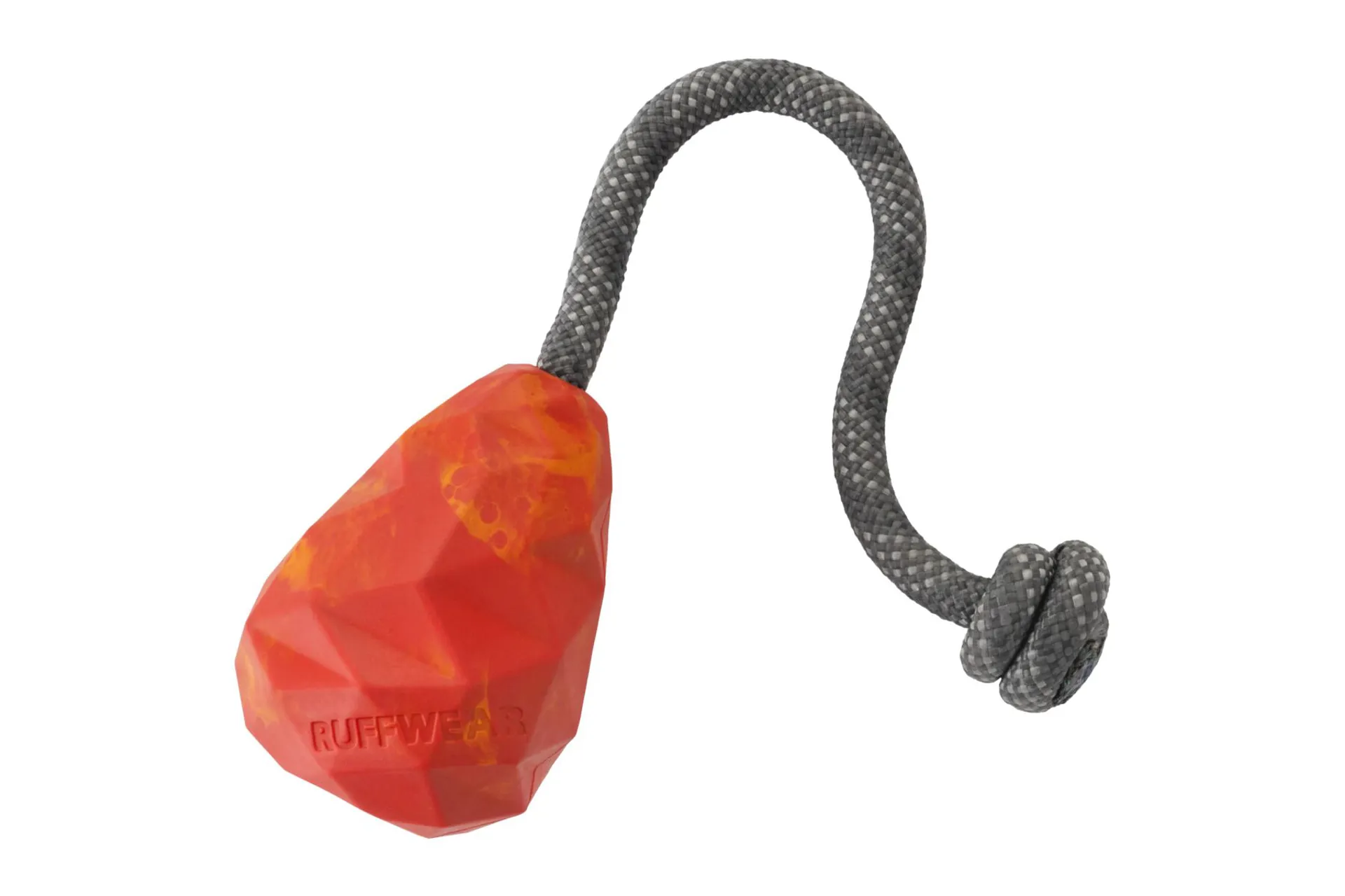 Huck With Rope Ruffwear Huck-a-Cone Dog Toy Red Sumac