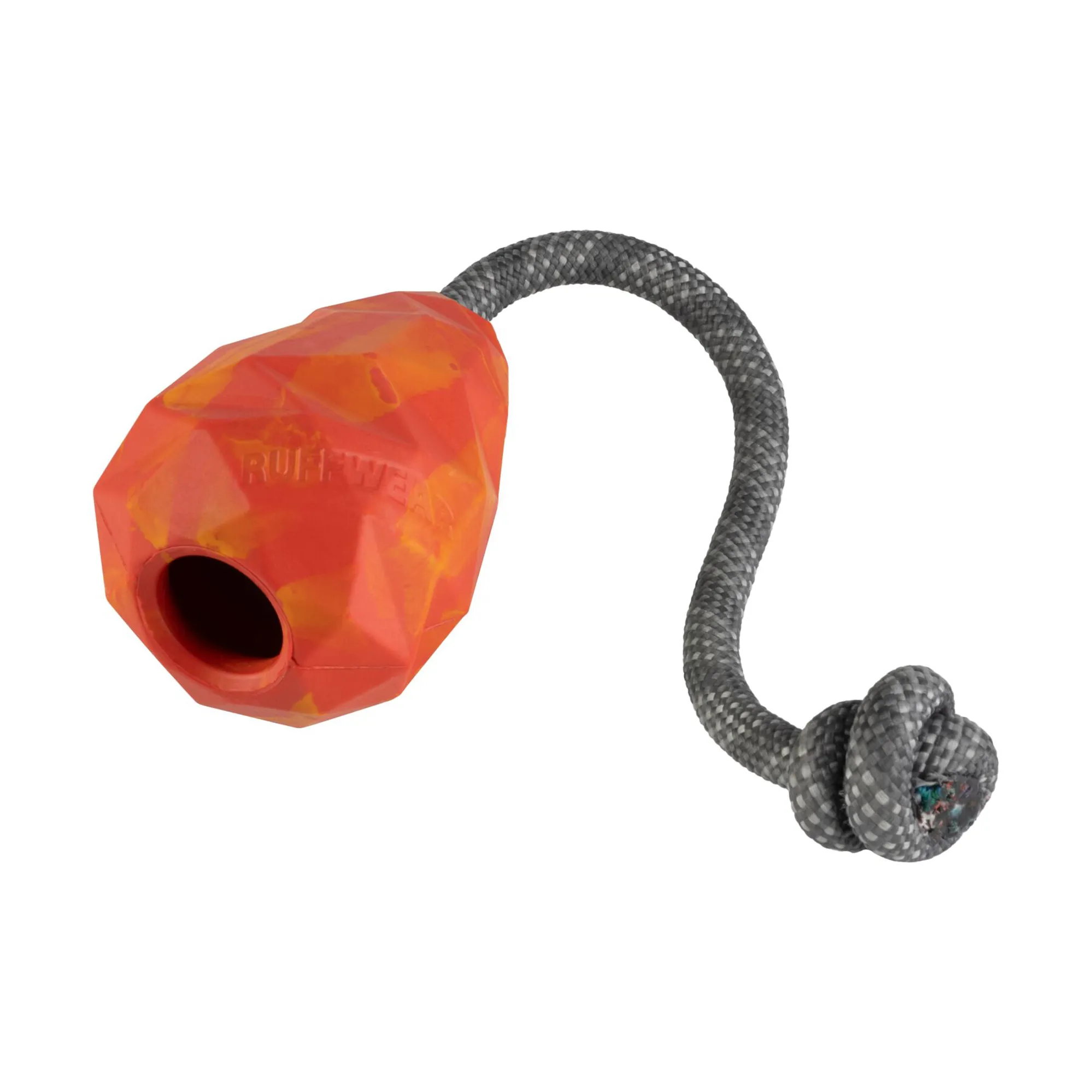 Huck With Rope Ruffwear Huck-a-Cone Dog Toy Red Sumac