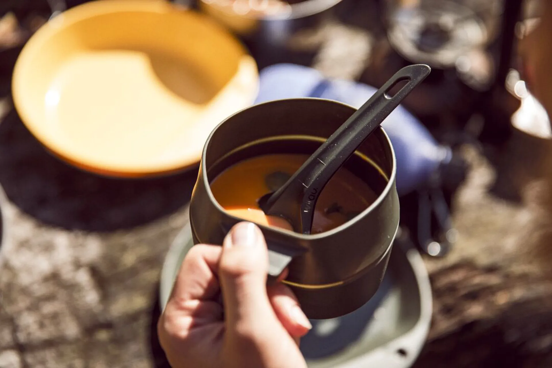 Fold-A-Cup Small OD Olive Colour – Foldable, BPA-Free TPR Camping Cup, Lig